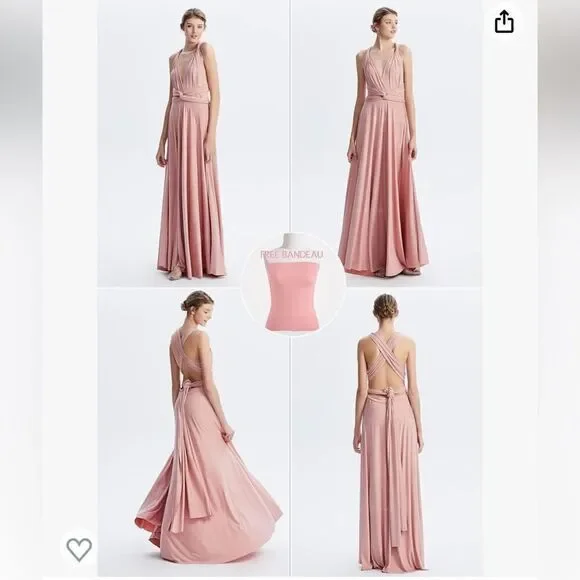 long flowing bridesmaid dresses A-line Strapless Printed Floarl Satin Long Bridesmaid Dresses main image 0